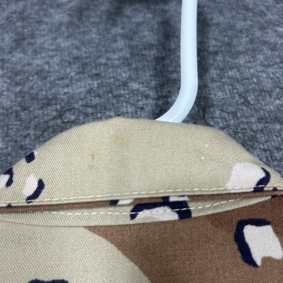 Vintage US Military Desert Chocolate Chip Camo Utility Shirt Mens S Made in USA - Picture 14 of 16